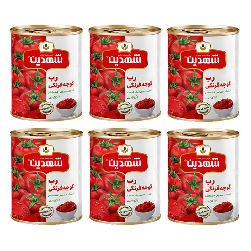 تصویر 5 از قیمت و خرید رب گوجه فرنگی شهدین 400 گرم + فروش ارزان